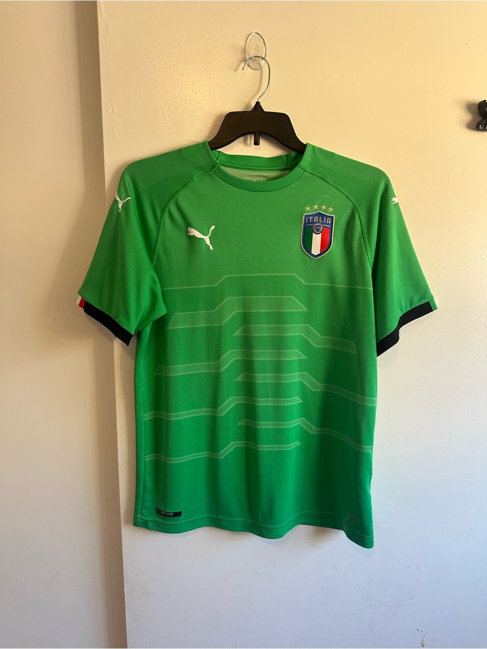Puma Italy Green Soccer Jersey